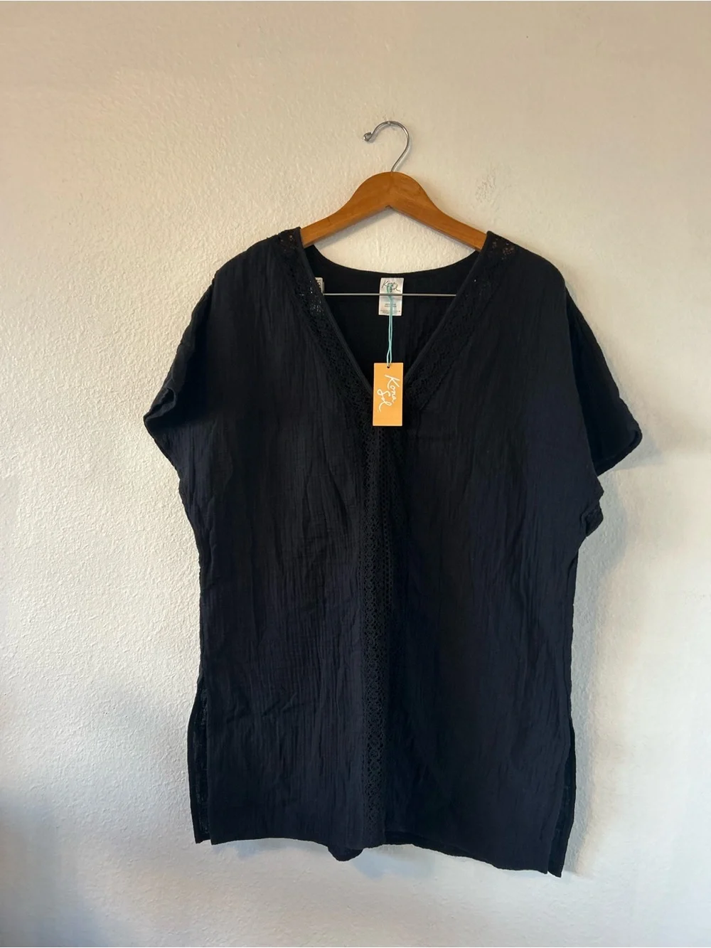 Kona Sol Women’s Black CoverUp Size S